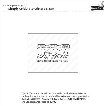 Lawn Fawn Stempelset "Simply Celebrate Critters" Clear Stamp