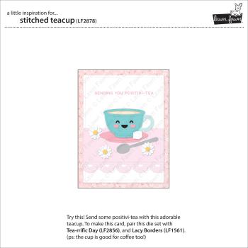 Lawn Fawn Craft Dies - Stitched Teacup