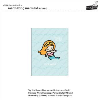 Lawn Fawn Craft Dies - "Mermazing Mermaid" - Stanzen