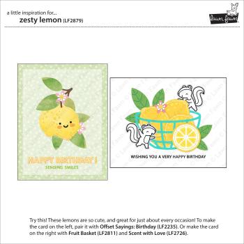 Lawn Fawn Craft Dies - "Zesty Lemon" - Stanzen