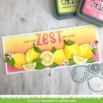 Lawn Fawn Craft Dies - "Zesty Lemon" - Stanzen