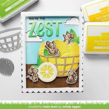 Lawn Fawn Craft Dies - "Zesty Lemon" - Stanzen