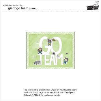 Lawn Fawn Craft Dies - "Giant Go Team" - Stanzen