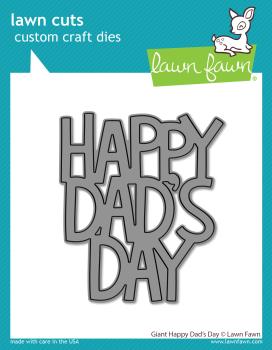 Lawn Fawn Craft Dies - "Giant Happy Dad's Day" - Stanzen