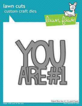 Lawn Fawn Craft Dies - "Giant You Are #1" - Stanzen