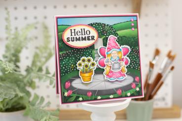 Crafters Companion - Garden Gnomes  - Clear Stamps