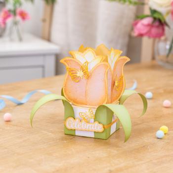 Crafters Companion -Tulip Box 3D Template  - 3D Templates