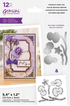 Gemini Decoupage Flower Stamp & Die Fragrant Sweet Pea - Stempel & Stanze 