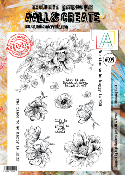 AALL and Create Blooming Field  Stamps - Stempel A4