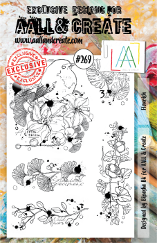 AALL and Create  Flourish  Stamps - Stempel A5