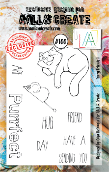 AALL and Create  Furry Friends  Stamps - Stempel A7