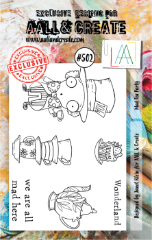 AALL and Create  Mad Tea Party  Stamps - Stempel A7