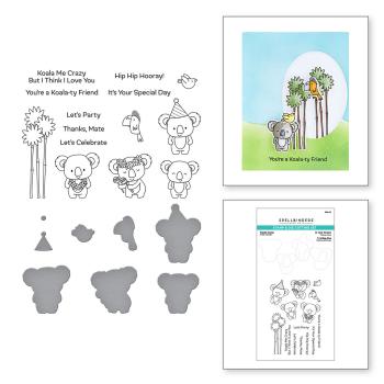 Spellbinders Stempel & Stanzset "Playful Koalas Stamp & Die Set"