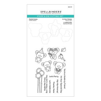 Spellbinders Stempel & Stanzset "Playful Koalas Stamp & Die Set"