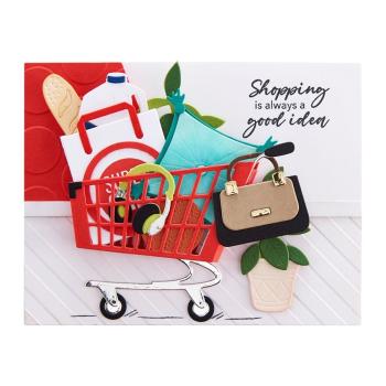 Spellbinders Stempelset - "Shopping Run Sentiments" - Silikonstempel