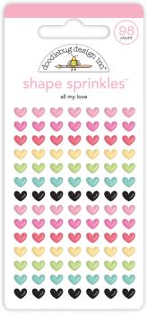 Doodlebug Design "All My Love Shape Sprinkles" - Epoxy-Sticker