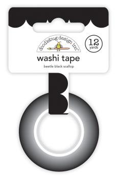 Doodlebug Design "Beetle Black Scallop" Washi Tape 