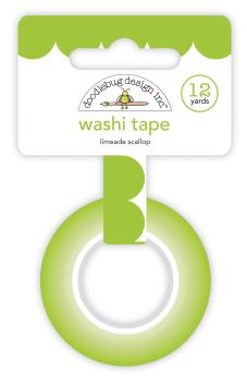 Doodlebug Design "Limeade Scallop" Washi Tape 