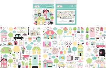 Doodlebug Design "My Happy Place Odds & Ends" Stanzteile