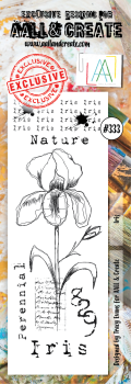 AALL and Create  Iris  Stamps - Stempel  Border 