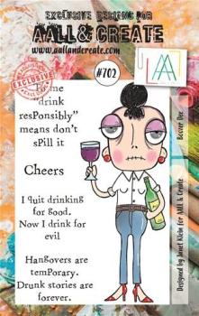AALL and Create Boozer Dee  Stamps - Stempel A7