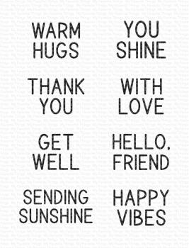 My Favorite Things Stempelset "Sunny Rays Sentiments" Clear Stamp