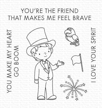 My Favorite Things Stempelset "You Make My Heart Go Boom" Clear Stamp Set