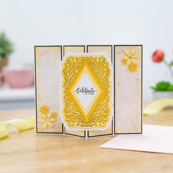 Gemini Ornate Pop-Out Regal Diamond Create-a-Card Dies  - Stanze - Königlicher Diamant 