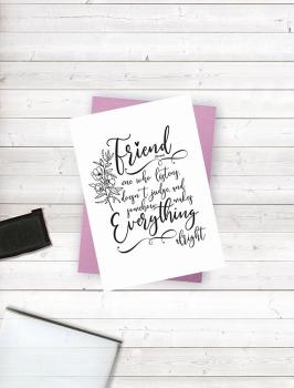 Crafters Companion - Friends for Life - A Friend Like You - Clear Stamps