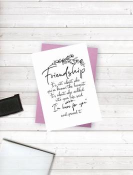 Crafters Companion - Friends for Life - Im Here For You - Clear Stamps