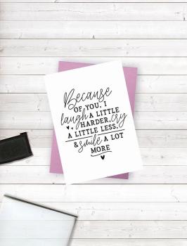 Crafters Companion -  Friends for Life - Laugh a Little Harder - Clear Stamps