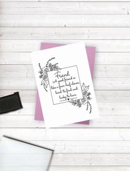 Crafters Companion - Friends for Life - Lucky to Have You - Clear Stamps