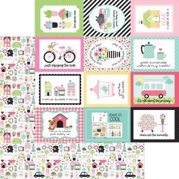 Doodlebug Design "My Happy Place " 12" Paper Pack  - Designpapier 