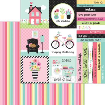 Doodlebug Design "My Happy Place " 12" Paper Pack  - Designpapier 