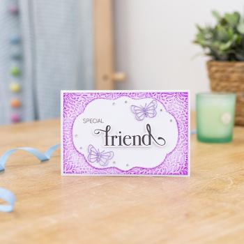 Gemini Fancy Sentiment Stamp & Die Special Friend - Stempel & Stanze 