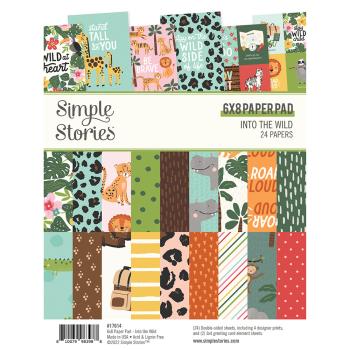 Simple Stories Simple  Into the Wild  Paper Pad - Designpapier 6x8 Inch