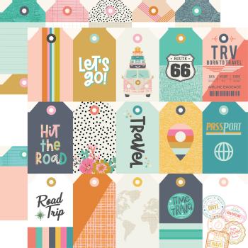 Simple Stories Simple  Let's Go!  Paper Pad - Designpapier 6x8 Inch