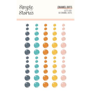 Simple Stories   Let's Go!  Enamel Dots