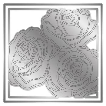 Gemini Framed Floral Create-a-Card Dies Traditional Rose  - Stanze - Traditionelle Rose 