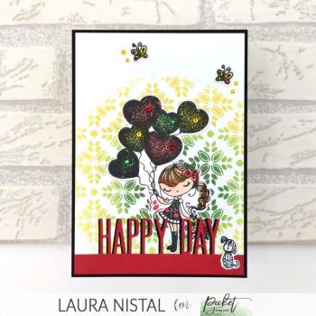 Picket Fence Studios "Birthday Girl Dear " Clear Stamps