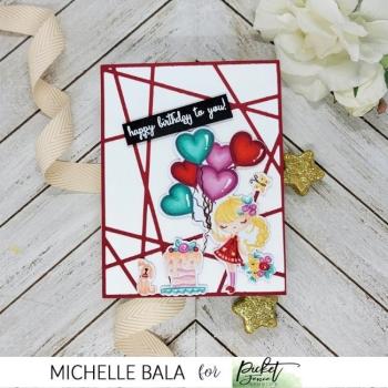 Picket Fence Studios "Birthday Girl Dear " Clear Stamps