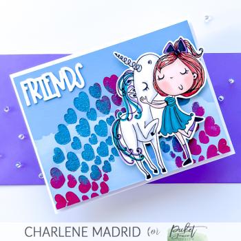 Picket Fence Studios "My Pet Unicorn Dear " Clear Stamps