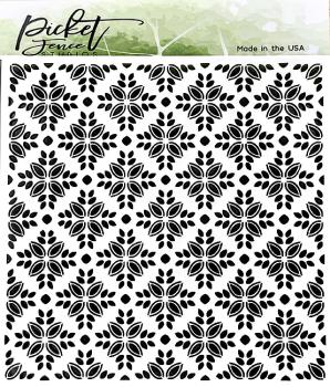 Picket Fence Studios "Tile Montage" Stencil - Schablone