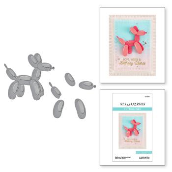 Spellbinders Dies "Balloon Party Animal Etched" Stanzschablonen