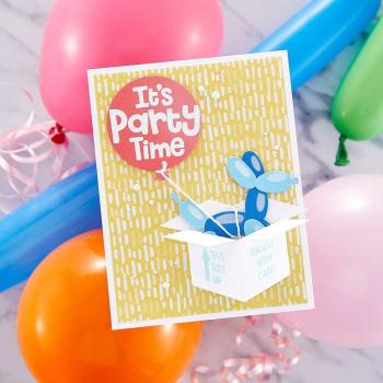 Spellbinders Dies "Balloon Party Animal Etched" Stanzschablonen