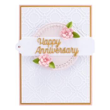 Spellbinders Dies "Happy Occasion Words Etched" Stanzschablonen