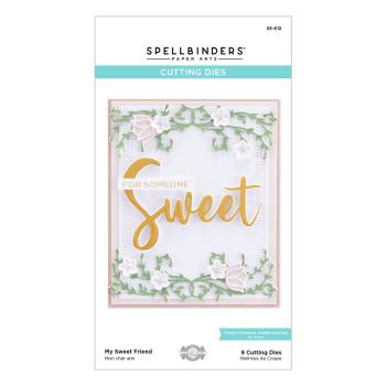 Spellbinders Dies " My Sweet Friend Etched" Stanzschablonen