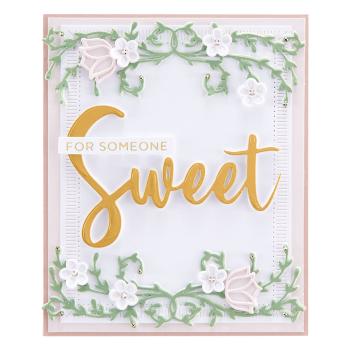 Spellbinders Dies " My Sweet Friend Etched" Stanzschablonen