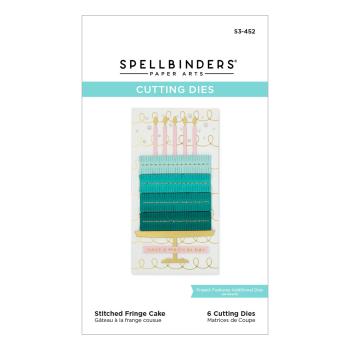 Spellbinders Dies "Stitched Fringe Cake Etched" Stanzschablonen