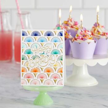 Spellbinders Dies " Stylized Happy Birthday Etched" Stanzschablonen